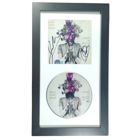Goo Goo Dolls Signed Chaos In Bloom CD Framed Display Beckett Autograph Album - Picture 1 of 5